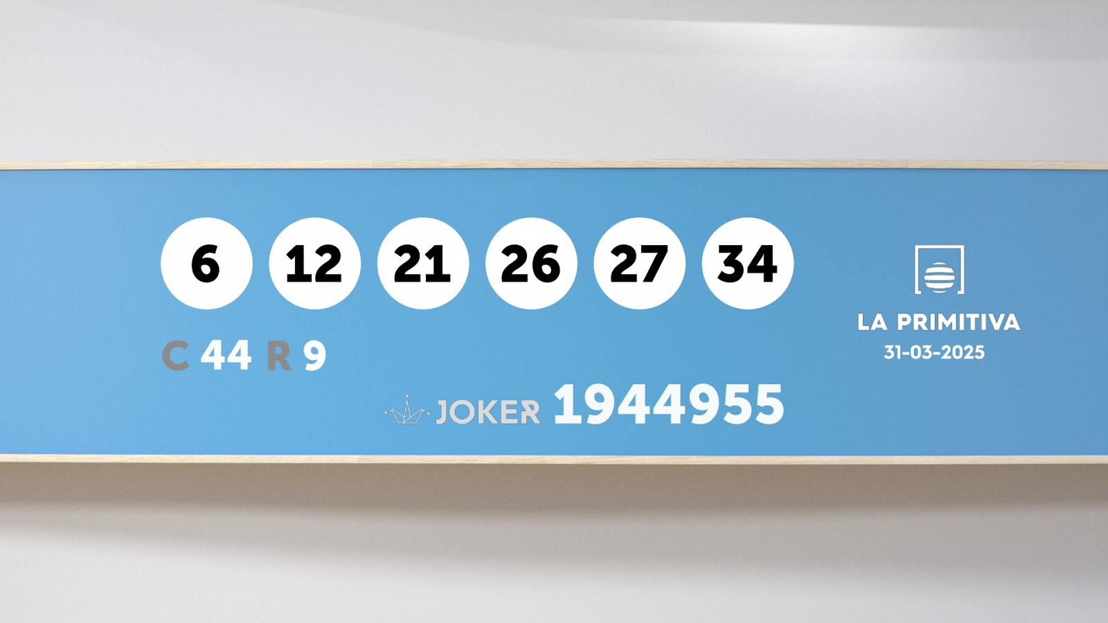 Sorteo de la Lotería Primitiva y Joker del 31/03/2025 - Ver ahora