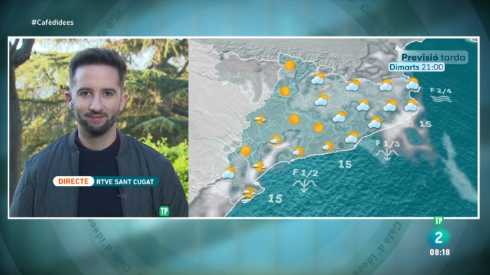 El temps - L'abril comença amb una temperatura més baixa i canvis a la vista