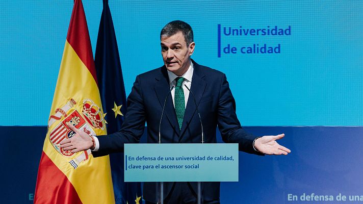 Telediario 1 - Choque entre el Gobierno y la oposición por las universidades: "No va de públicas o privadas, sino de buenas o malas"