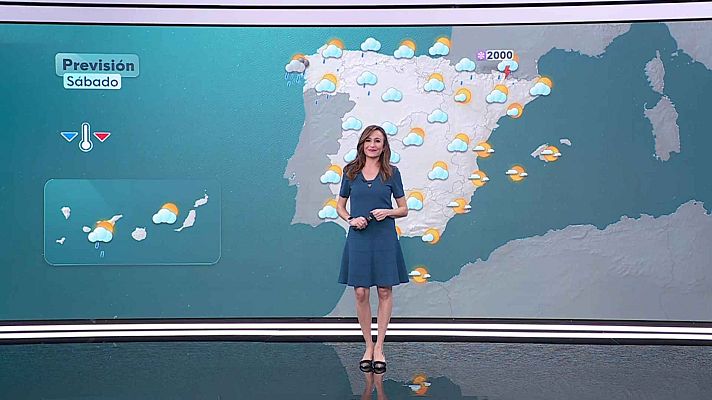 El tiempo - Las máximas aumentan en el oeste de Alborán, vertiente cantábrica y alto Ebro, más en el Cantábrico oriental