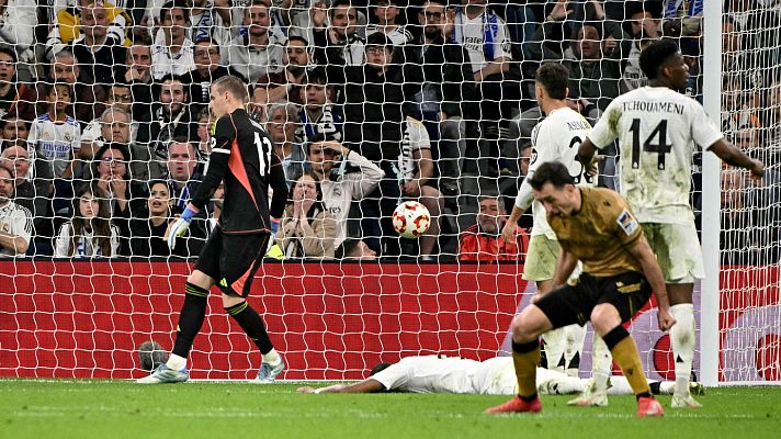 Copa del Rey | Un gol de carambola pone a la Real con ventaja en el Bernabéu 1-3