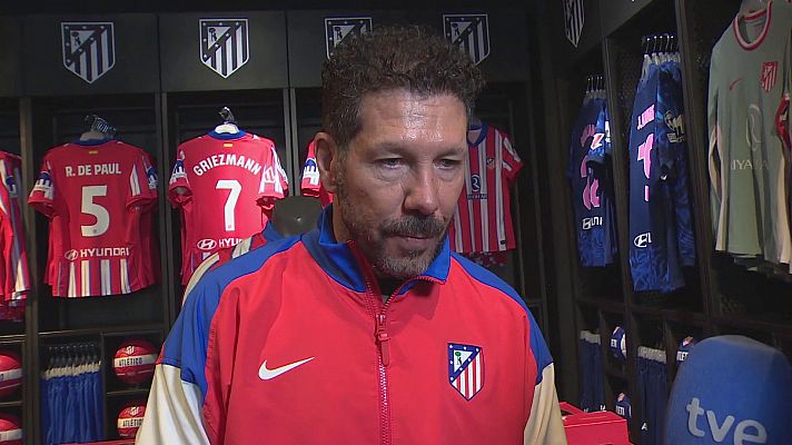 Simeone, a TVE: "Con el corazón y con la cabeza; no tengo otro favorito que el Atlético"