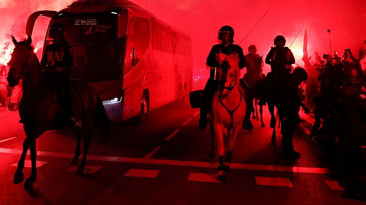 Diario 24 - Atlético de Madrid - Barcelona: 24 caballos formarán parte del dispositivo de seguridad