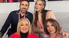 Belén Esteban y compañía hablan de 'La Familia de la Tele' en la Copa del Rey