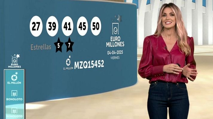 Loterías - Sorteo de la Bonoloto y Euromillones del 04/04/2025