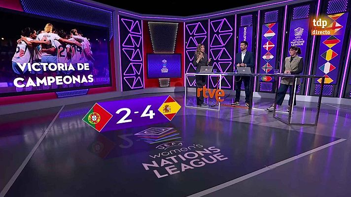 UEFA Women's Nations League - Programa “Selecciones”. Postpartido Portugal - España
