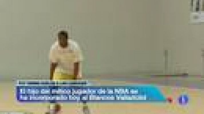 Telediario 1 - El hijo de Pat Ewing jugará en Valladolid