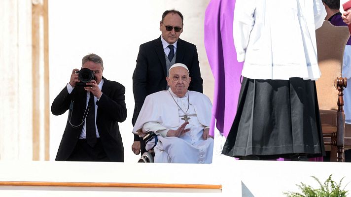 Fin de semana 24h - El papa Francisco reaparece en el Vaticano dos semanas después de recibir el alta