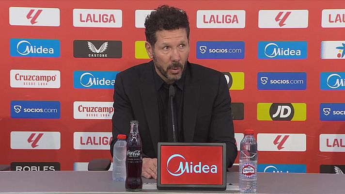 Simeone: "El gol de Pablo Barrios nos da una gran alegría para no dejar de insistir"