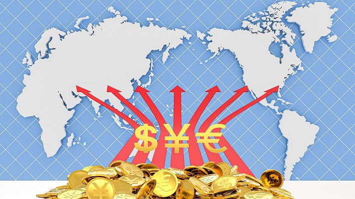 Telediario 1 - El euro se revaloriza frente al dólar