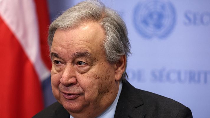 Telediario 2 - Guterres denuncia el bloqueo israelí a la Franja de Gaza