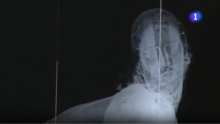 Telediario 1 - 'La imagen revelada': los rayos X muestran el interior de algunas tallas religiosas