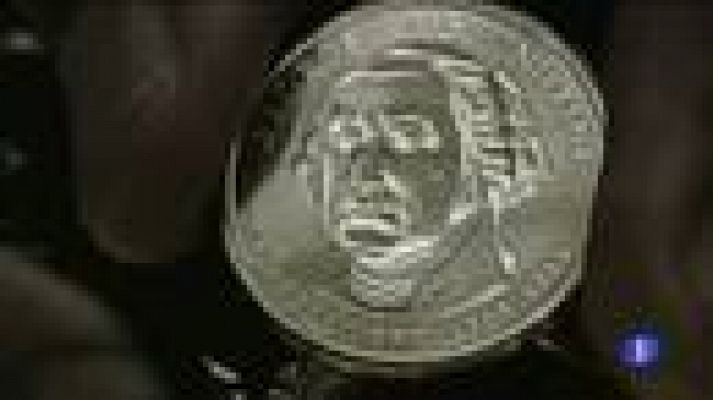 Telediario 1 - Moneda de un billón de dólares