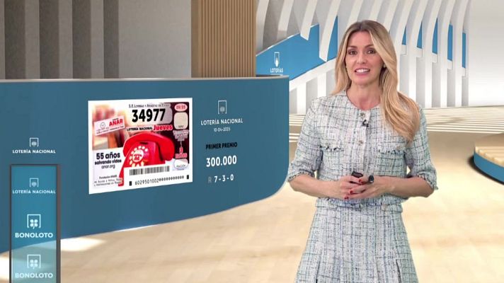 Loterías - Sorteo de la Lotería Nacional, Bonoloto, Primitiva y Jóker del 10/04/2025