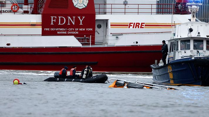 Muere una familia española al estrellarse un helicóptero en el río Hudson