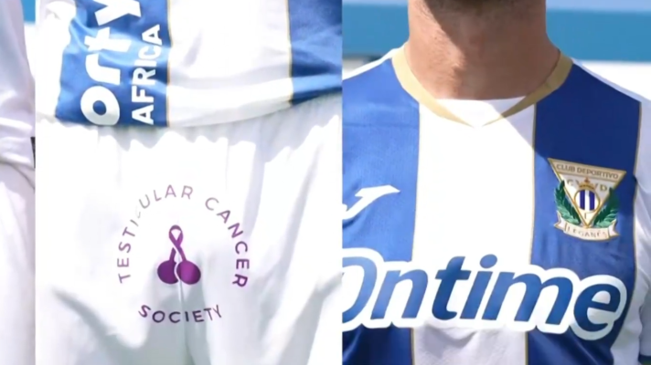 Informativo 24h - 'Tenemos un par': la campaña del Leganés ante el Barcelona, contra el cáncer testicular