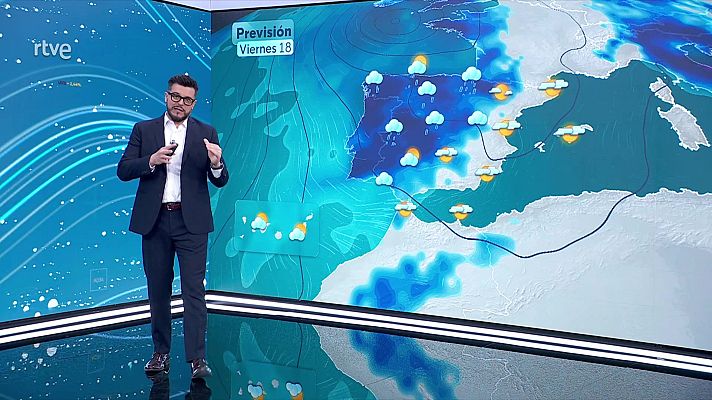 El tiempo - Precipitaciones prácticamente generalizadas y abundantes tormentas