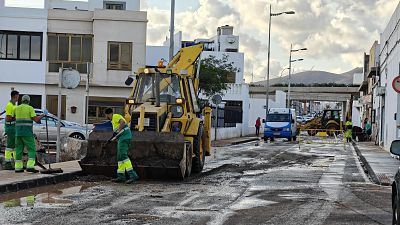 Lanzarote se recupera de la tromba de agua | Ver