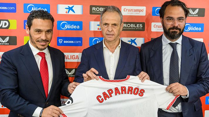 Fútbol - Joaquín Caparr��s, en su presentación como nuevo técnico del Sevilla: "Vuelvo a mi casa"