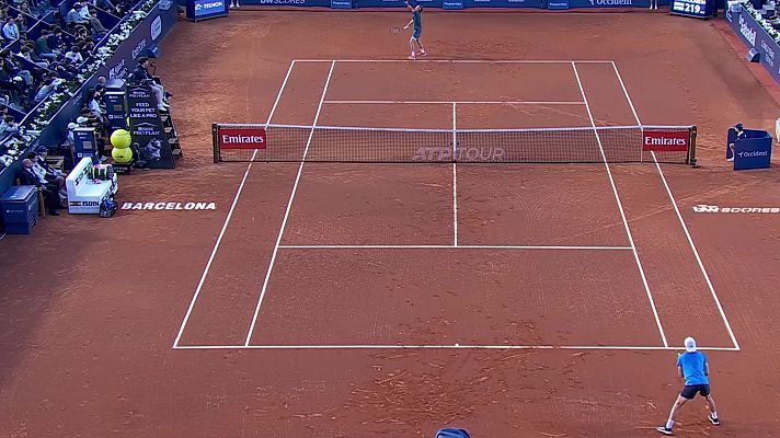 Tenis - ATP 500 Barcelona Trofeo Conde de Godó: Jesper De Jong - Andrey Rublev