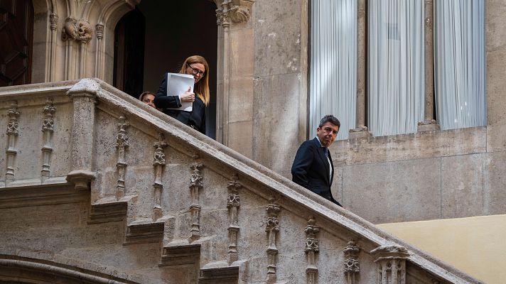 Telediario 1 - PSPV y Compromís critican el borrado de las cámaras del Palau de la Generalitat el día de la dana