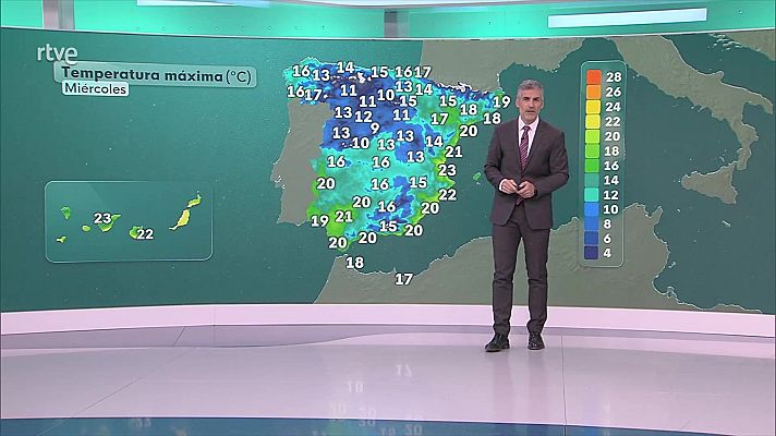 El tiempo - Precipitaciones y tormentas localmente fuertes en el nordeste peninsular y en Baleares