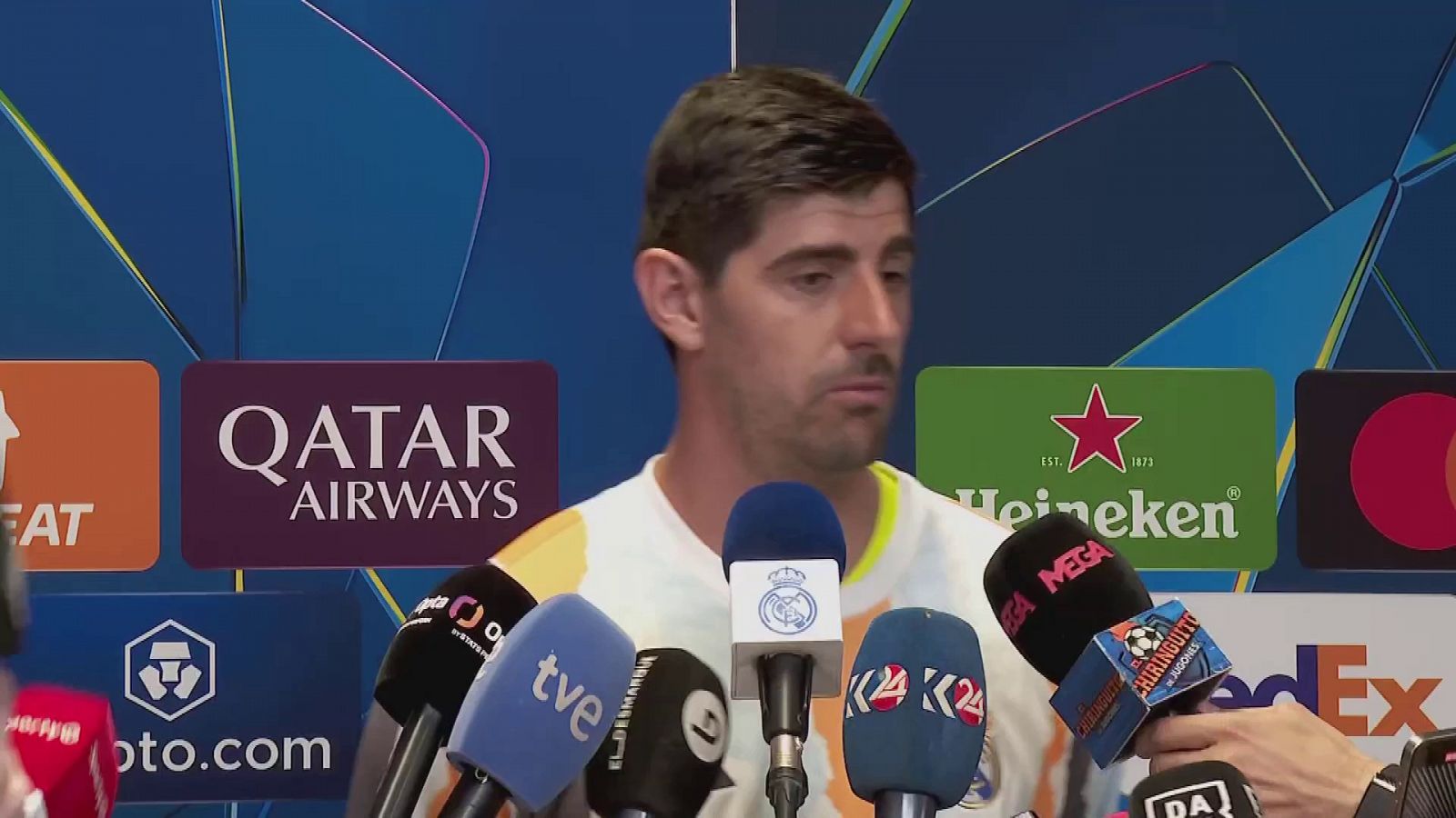Courtois: "Metimos muchos centros, pero este año no tenemos un Joselu"