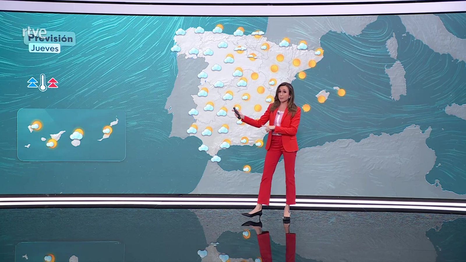 Temperaturas en ascenso notable en amplias áreas del tercio oriental y noroeste peninsular.