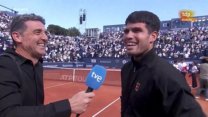 El vacile de Tomás Carbonell a Carlos Alcaraz a cuenta de la 'no remontada'