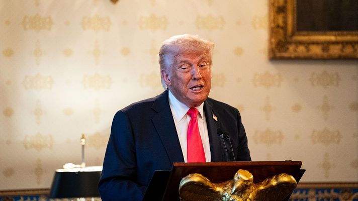 Telediario 2 - Trump pide despedir al responsable de la Reserva Federal porque sus informes son un "desastre": "¡No puede esperar!"