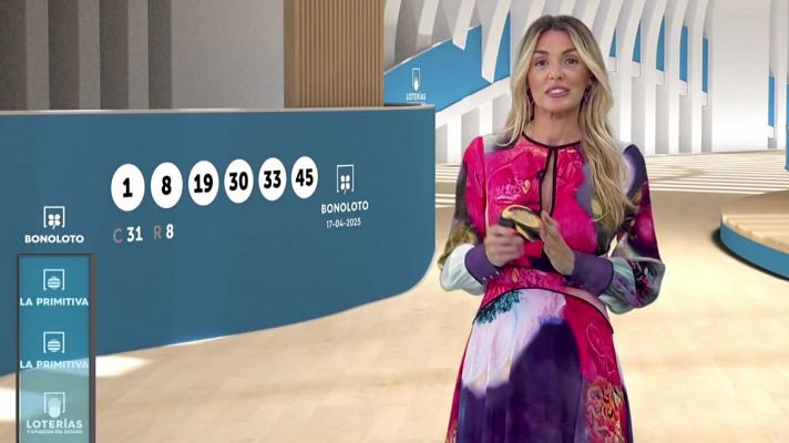 Sorteo de la Lotería Nacional, Bonoloto, Primitiva y Jóker del 17/04/2025