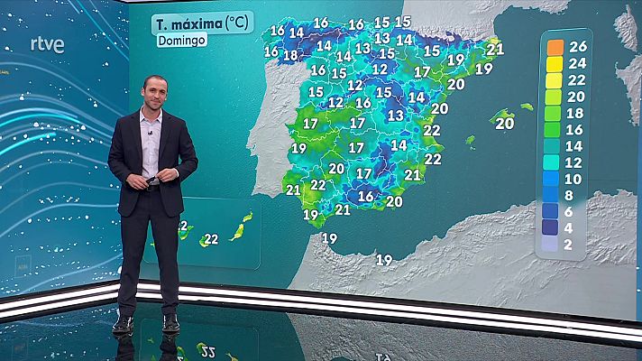 El tiempo - Rachas muy fuertes en las montañas del extremo norte y lluvias persistentes en Galicia