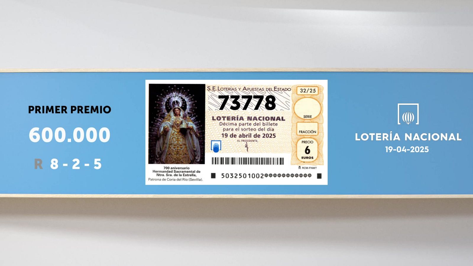 Sorteo de la Lotería Nacional del 19/04/2025 - Ver ahora