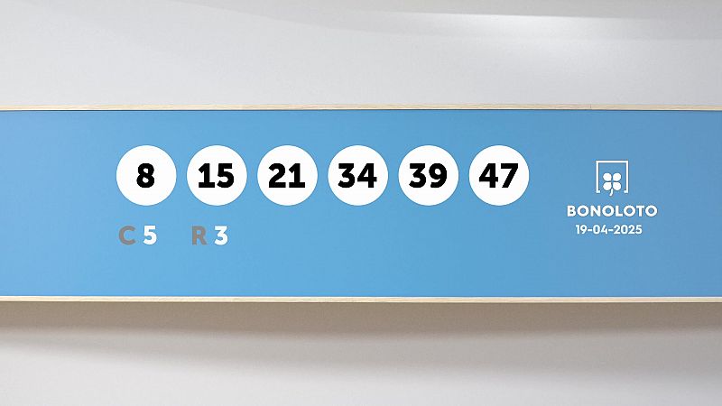 Sorteo de la Lotería Bonoloto del 19/04/2025 - Ver ahora