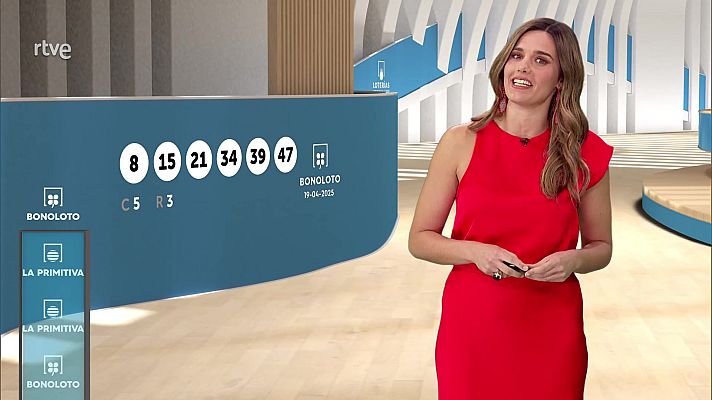 Loterías - Sorteo de la Bonoloto y Primitiva del 19/04/2025