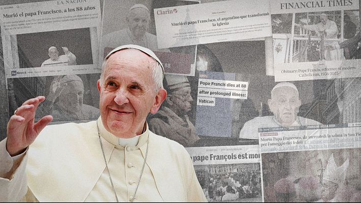 Telediario 1 - Reacciones internacionales a la muerte del papa Francisco