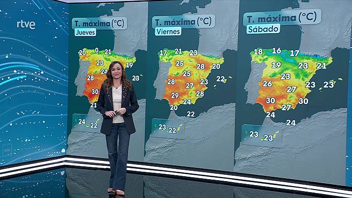 El tiempo - Descenso notable de las temperaturas máximas en el nordeste