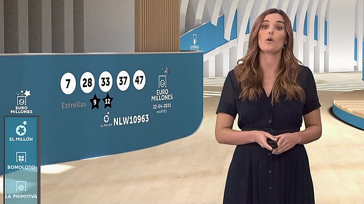 Loterías - Sorteo de la Bonoloto y Euromillones del 22/04/2025