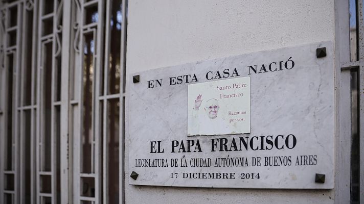 Telediario 1 - El barrio de Flores, el lugar donde nació y creció el papa Francisco