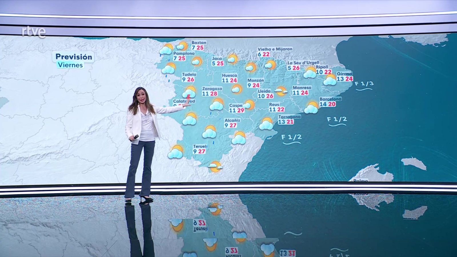 Máximas aumentan de forma notable en Galicia y aumentan en general menos Canarias, Cantábrico oriental y Ebro - ver ahora