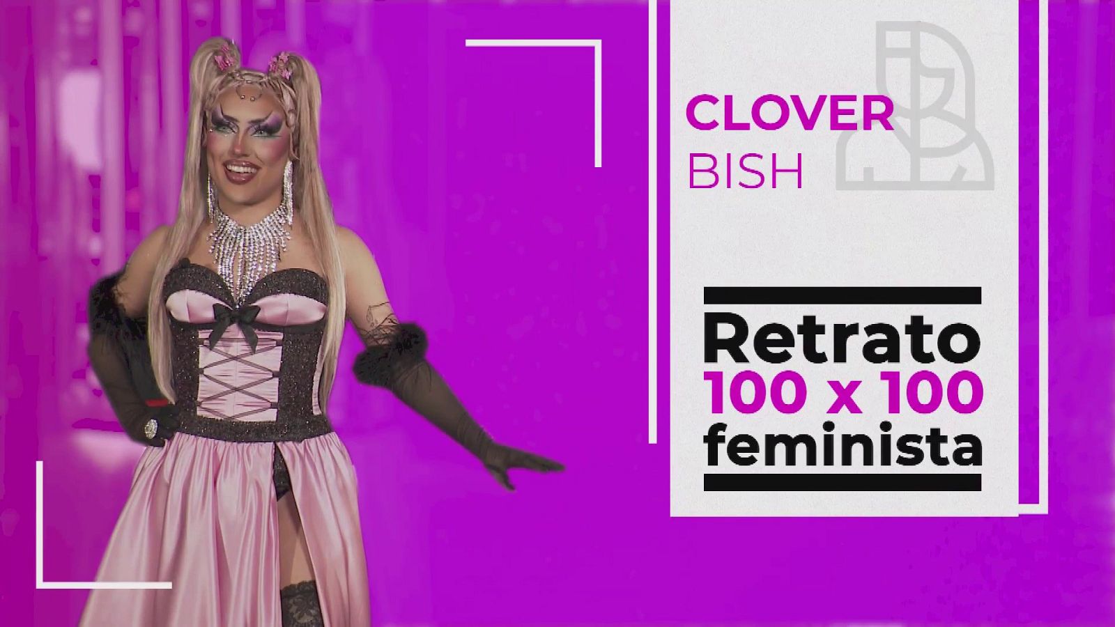 Objetivo Igualdad - Retrato 100x100 feminista Clover Bish | Ver