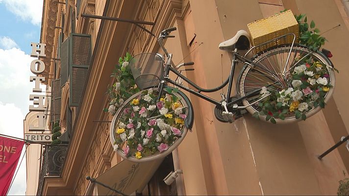 Telediario 1 - Los precios en Roma, desorbitados después de la muerte del papa