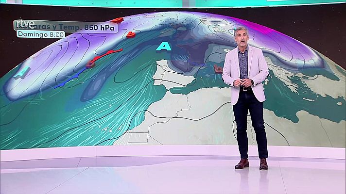 El tiempo - Chubascos con tormentas, con granizo y rachas muy fuertes en la Ibérica, Sierra Morena y meseta norte