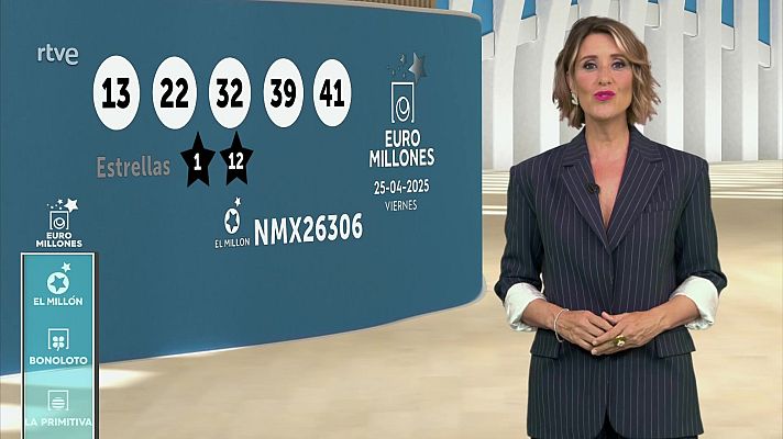 Loterías - Sorteo de la Bonoloto y Euromillones del 25/04/2025