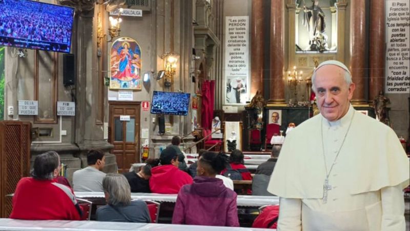 Así se ha seguido el funeral del papa Francisco en la Iglesia de San Antón de Madrid