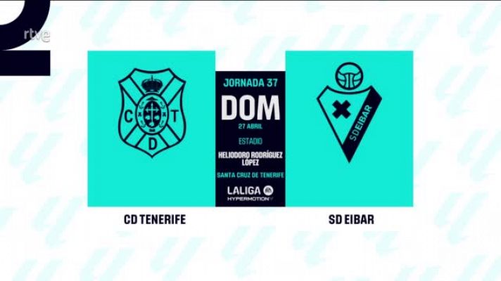 Tenerife - Eibar: resumen del partido, 37ª jornada
