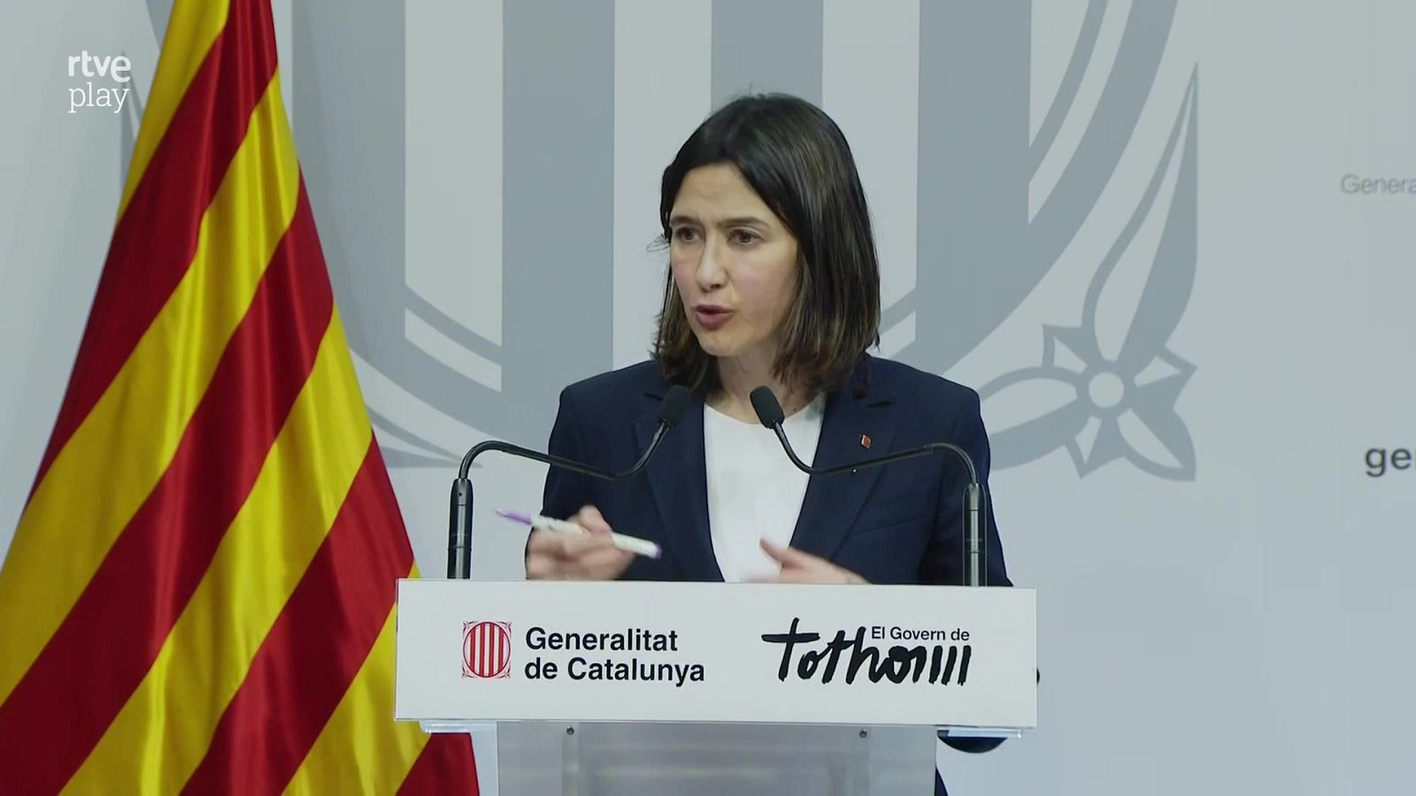 Núria Parlon assegura que ja s'ha recuperat el 63% del servei elèctric - L'Informatiu | Veure