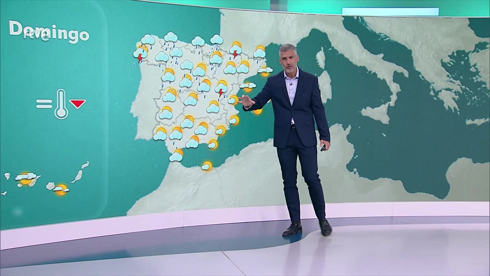 Precipitaciones localmente fuertes en el suroeste peninsular - ver ahora