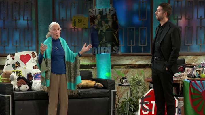 Telediario 1 - Jane Goodall, en La Revuelta: "Yo puedo hablar español pero tú no puedes hablar chimpance"