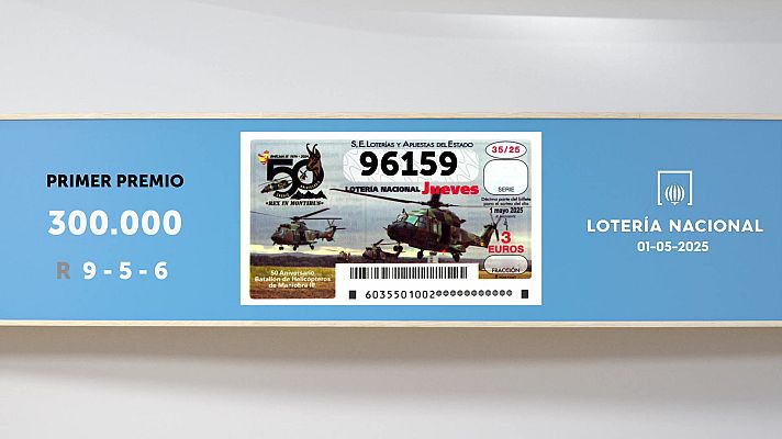 SELAE - Sorteo de la Lotería Nacional del 01/05/2025